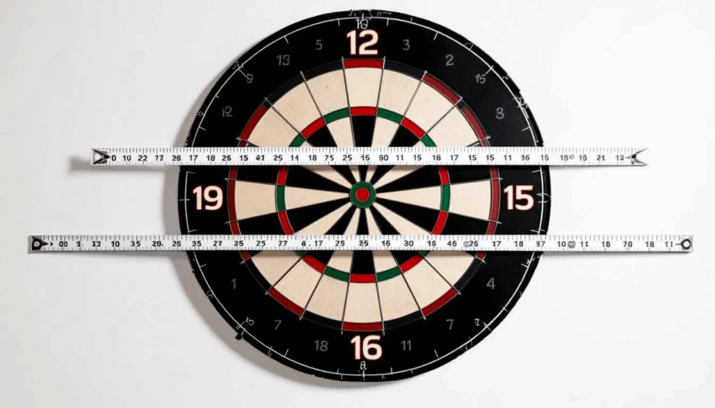 maße dartscheibe