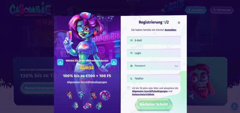 Casombie 4 casombie registrierung