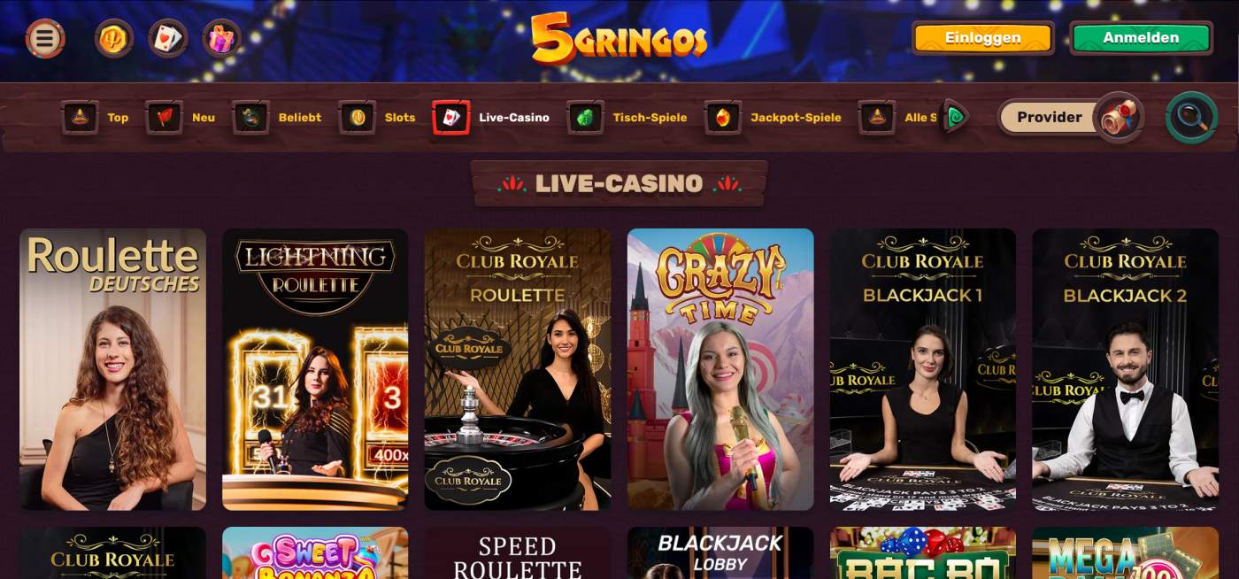 5 Gringos 2 5 gringos live casino